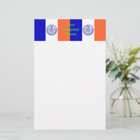 Papier met vlag van New York (Staand voorkant)