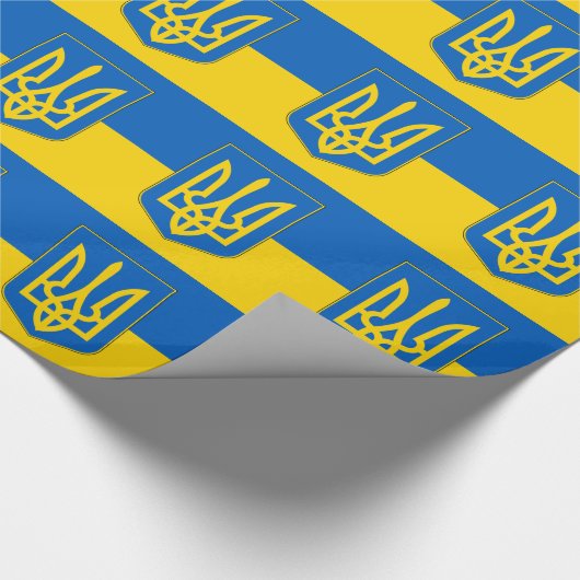 Papier met vlag van Oekraïne (Hoek)