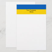 Papier met vlag van Oekraïne (Voorkant / Achterkant)