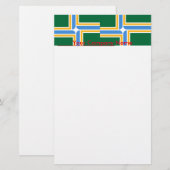 Papier met vlag van Portland, Oregon (Voorkant / Achterkant)