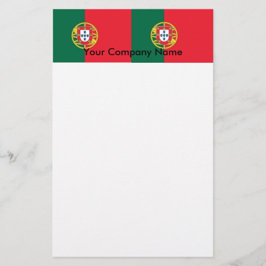 Papier met vlag van Portugal (Voorkant)