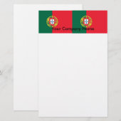 Papier met vlag van Portugal (Voorkant / Achterkant)