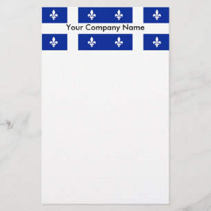 Papier met vlag van Quebec, Canada