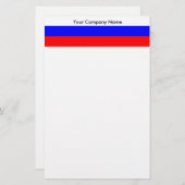 Papier met vlag van Rusland (Voorkant / Achterkant)
