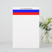Papier met vlag van Rusland (Staand voorkant)