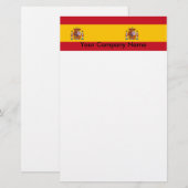 Papier met vlag van Spanje (Voorkant / Achterkant)