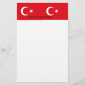 Papier met vlag van Turkije (Voorkant)