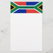 Papier met vlag van Zuid-Afrika (Voorkant)