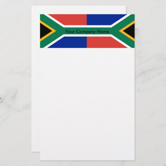 Papier met vlag van Zuid-Afrika (Voorkant / Achterkant)