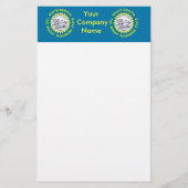 Papier met vlag van Zuid-Dakota (Voorkant)