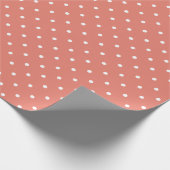 Papier met vulling van vijf stijlen, koraal poka (Hoek)