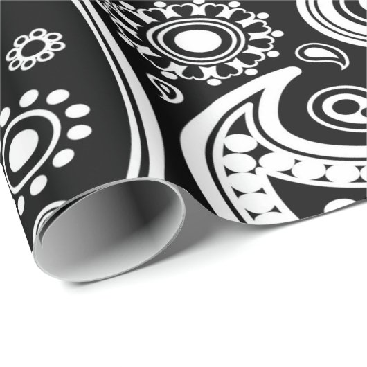 Papier met zwarte en witte pasteitjes (Rol Hoek)