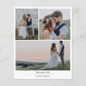 Papier minimalistisch 4 Fotobruiloft Hartelijk dan Flyer (Voorkant)