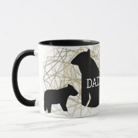 Papier Minimalistische Beer Mok Abstract Folie