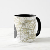 Papier Minimalistische Beer Mok Abstract Folie (Voorkant rechts)