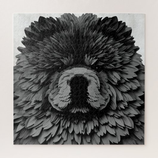 PAPIER MIRAGE Black Chow Legpuzzel (Verticaal)