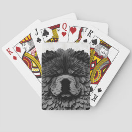 PAPIER MIRAGE Black Chow Pokerkaarten