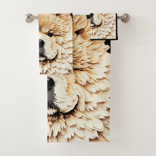 PAPIER MIRAGE Cream Chow Bad Handdoek (Insitu)