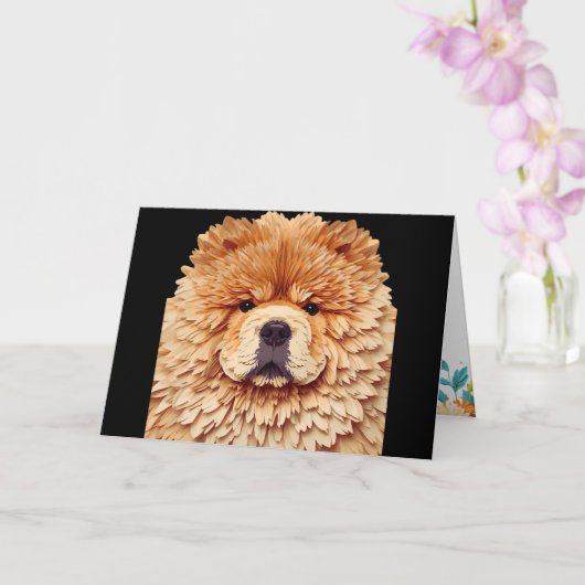 PAPIER MIRAGE Red Chow Kaart (Orchidee)