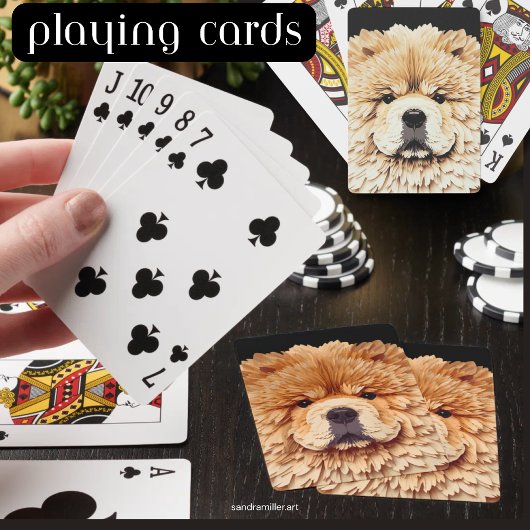 PAPIER MIRAGE Rode Chow Pokerkaarten