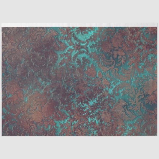 PAPIER MOUSSELINE - Damask Rust - Tissue Paper (Voorkant)