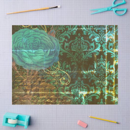 PAPIER MOUSSELINE - Damask vrijdag - ontkoppeling (Craft)