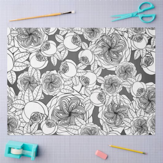 PAPIER MOUSSELINE Flower Bud tissue paper (Craft)