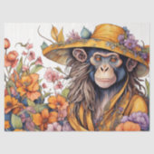 Papier Mousseline Flower hat Monkey see monkey do (Voorkant)