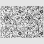 PAPIER MOUSSELINE Flower jungle tissue paper (Voorkant)