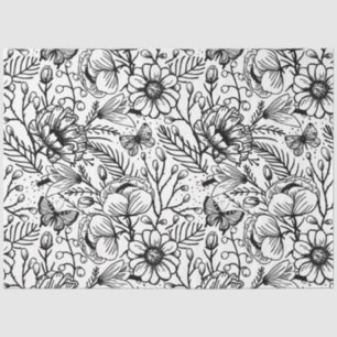 PAPIER MOUSSELINE Flower jungle tissue paper