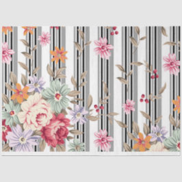 PAPIER MOUSSELINE - Shabby Flowers - Weefselpapier
