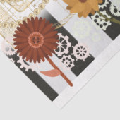 PAPIER MOUSSELINE-Steampunk Striped Flowers (Detail)