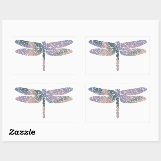 Papier Mozaïek Dikke Dragonfly Sticker (Vel)
