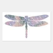 Papier Mozaïek Dikke Dragonfly Sticker (Voorkant)