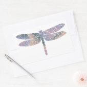 Papier Mozaïek Dikke Dragonfly Sticker (Envelop)