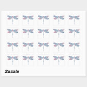 Papier Mozaïek Dunne Dragonfly Sticker (Vel)