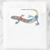 Papier Mozaïek Gecko Sticker (Tas)