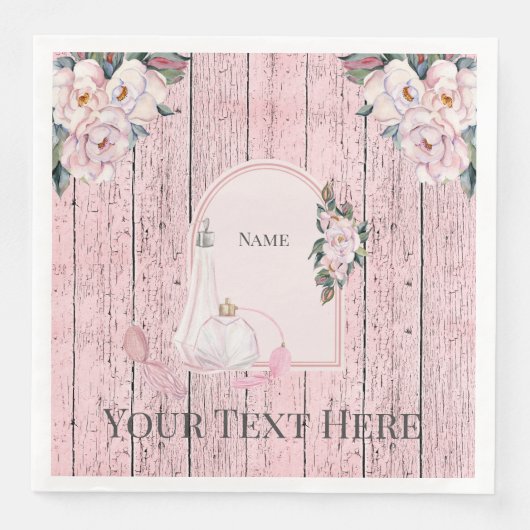 Papier Napkin 8-inch klein stukje land, Chic, Boho Servet (Voorkant)