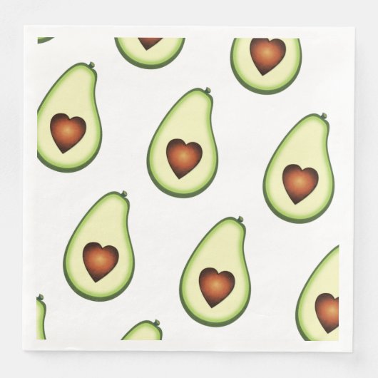 Papier Napkin - Avocado Servet (Voorkant)