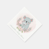 PAPIER NAPKIN : BABY KOALAS : BABY SHOWER SERVET (Hoek)