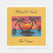 Papier Napkin - Bon Voyage Party Servet (Voorkant)