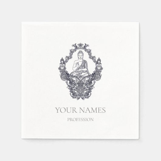 PAPIER NAPKIN : BUDDHA SERVET (Voorkant)