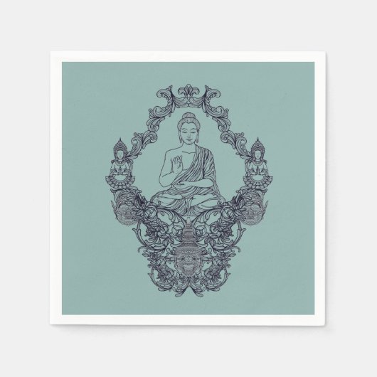 PAPIER NAPKIN : BUDDHA SERVET (Voorkant)