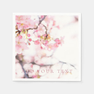 PAPIER NAPKIN : CHERRY BLOSSOM BRANCH SERVET