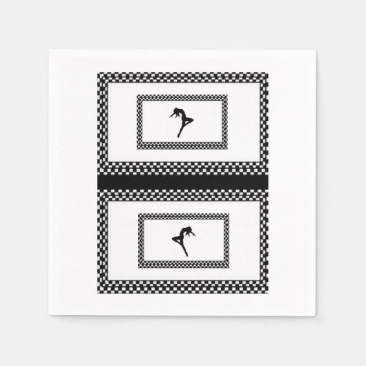 Papier Napkin Dancer Servet (Voorkant)