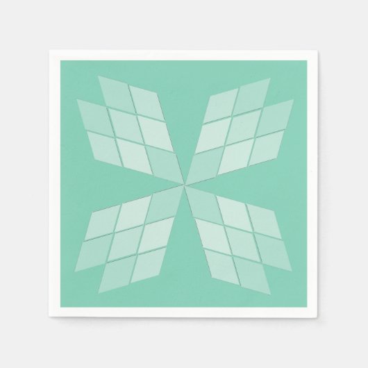 Papier Napkin - Diamond Petals Servetten (Voorkant)