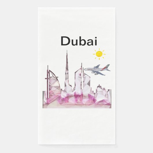 Papier Napkin dubai Servet (Voorkant)