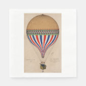 PAPIER NAPKIN : FRANSE VLAG THEMED BALLOON SERVET (Voorkant)