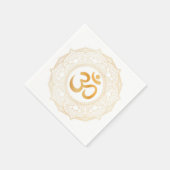 PAPIER NAPKIN : GOLD MANDALA & OHM SERVET (Hoek)
