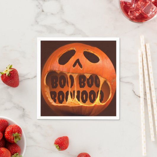 Papier Napkin Halloween feest schreeuwen pompoen Servet (Insitu)